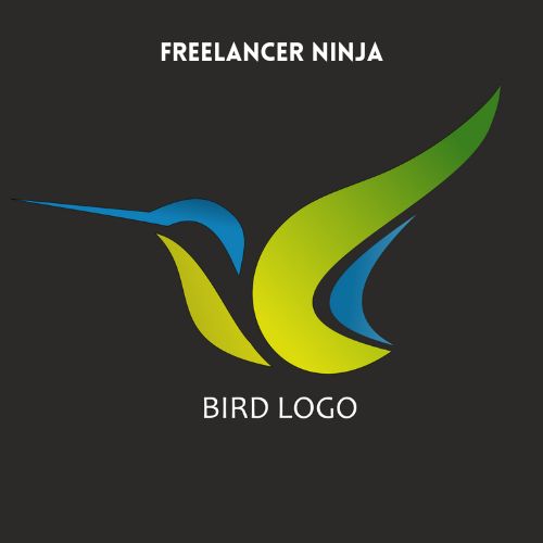 A logo of a bird with the words "freelancer ninja" written beneath it.